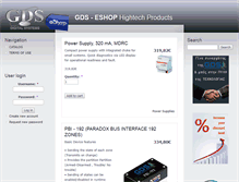 Tablet Screenshot of gds-eshop.com